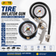 220 PSI Analog Tire Pressure Gauge with Air Inflator Gun – Air Compressor Tire Inflating Tool