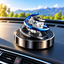 Solar Car Air Freshener Diffuser with Rotating Crystal Globe Design – Dashboard Car Perfume