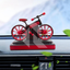 Solar Bicycle Car Dashboard Air Freshener – Rotating Wheels, 360° Solar Powered Car Perfume