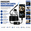 Mini HD Endoscope Inspection Camera 1M Semi-Rigid Cable | 5.5mm Lens | Type-C | IP67 Waterproof | 6 LED Adjustable Lights