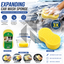 Compressed Car Wash Sponge – Expandable High Density Foam Cleaning Sponge