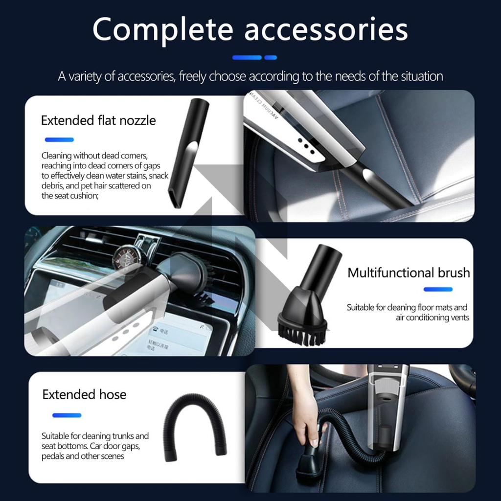 Handheld Vacuum Cleaner – 120W Powerful Car Vacuum Cleaner