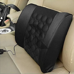 Universal Lumbar Support Massage Cushion 12V – Car Backrest Pillow for Back Posture Support & Driving Comfort