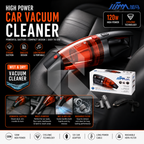 12V DC Wet & Dry Portable Car Vacuum Cleaner – High Power Handheld Auto Vacuum with Accessories