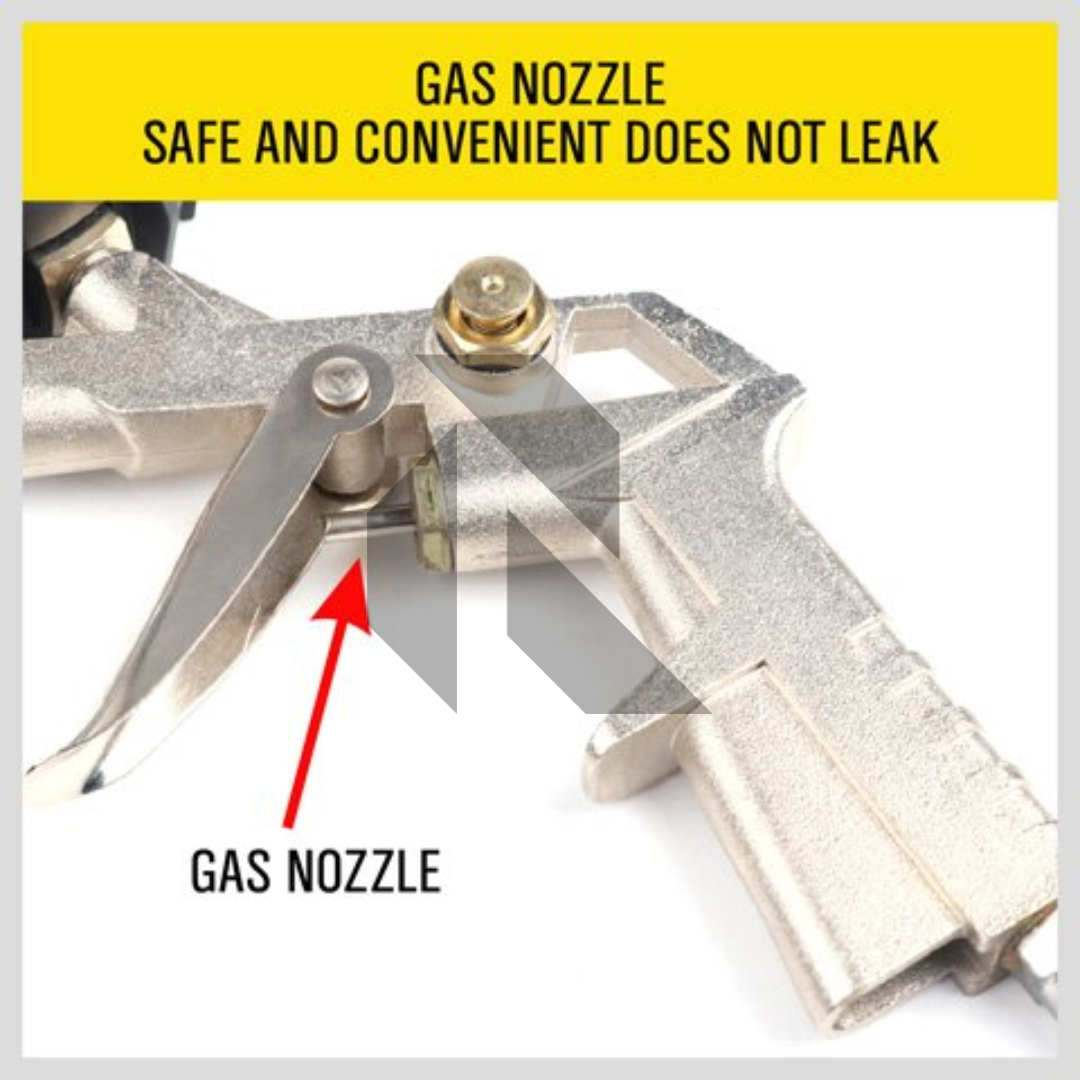 220 PSI Analog Tire Pressure Gauge with Air Inflator Gun – Air Compressor Tire Inflating Tool