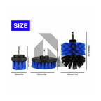 3-Piece Drill Brush Set – Power Scrubber for Car Detailing, Wheels, Tires, Seats & Interior