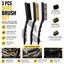 3-Piece Large Wire Brush Set – PP, Brass & Steel for Rust, Upholstery & Heavy-Duty Cleaning