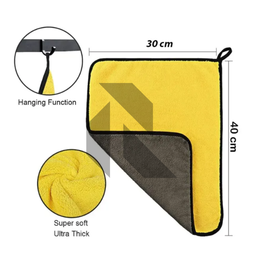 MAG Ultra Soft 500GSM Microfiber Cleaning Cloth 30x40CM – Thick Scratch-Free Towel