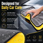 MAG Ultra Soft 500GSM Microfiber Cleaning Cloth 30x40CM – Thick Scratch-Free Towel