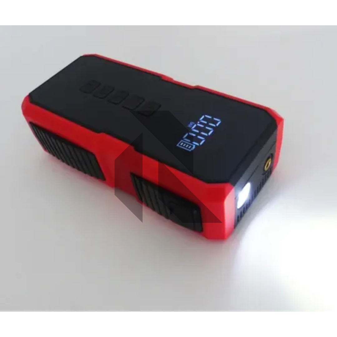 Portable 4-in-1 Car Jump Starter with Air Compressor, Power Bank & LED Emergency Light