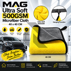 MAG Ultra Soft 500GSM Microfiber Cloth 40x40CM