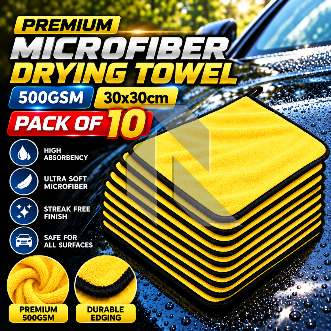 Premium Microfiber Drying Towel 500GSM 30x30CM