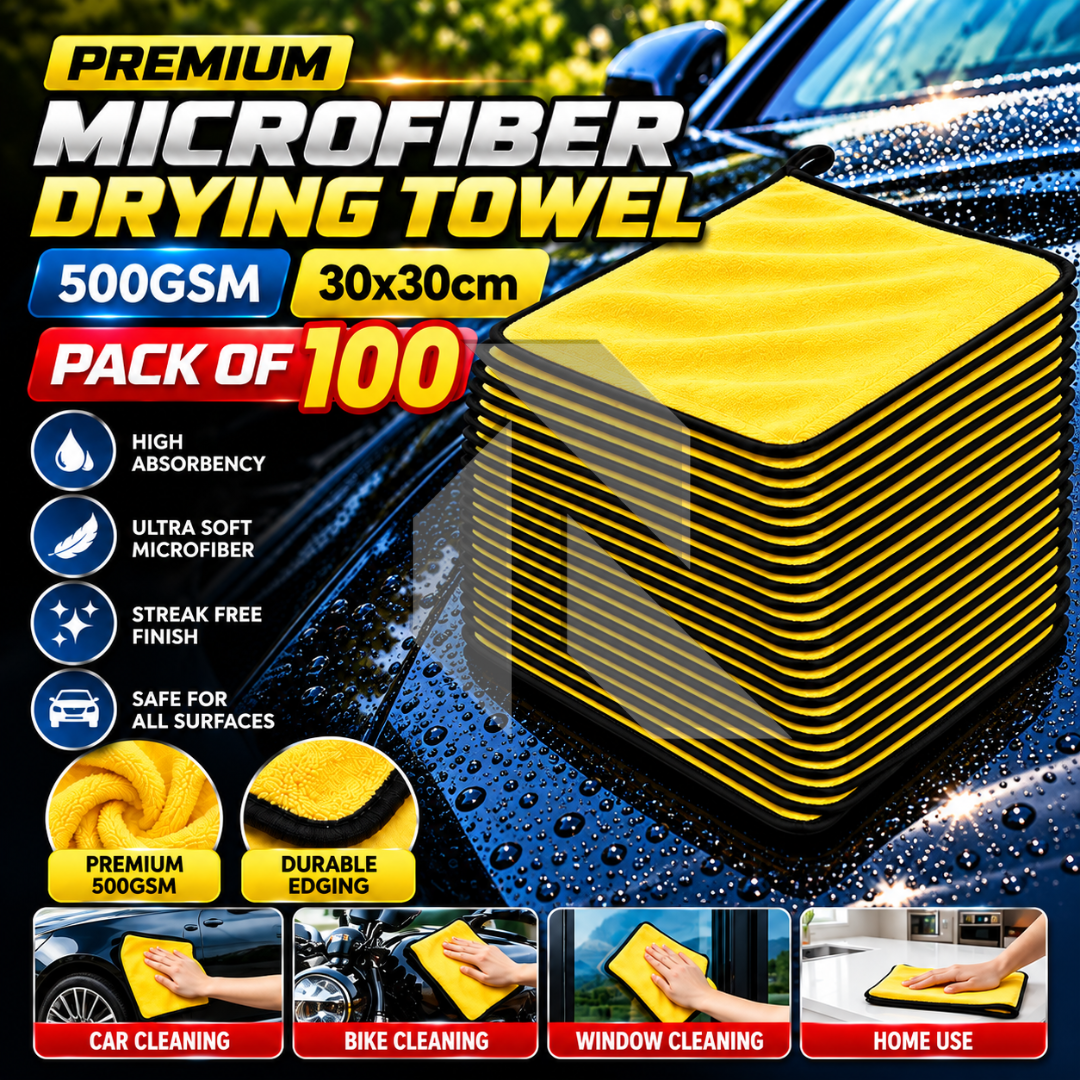 Premium Microfiber Drying Towel 500GSM 30x30CM