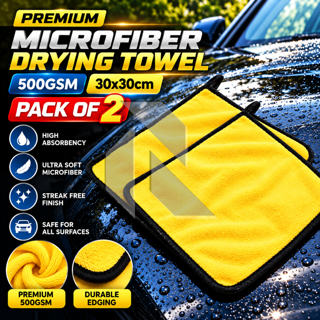 Premium Microfiber Drying Towel 500GSM 30x30CM