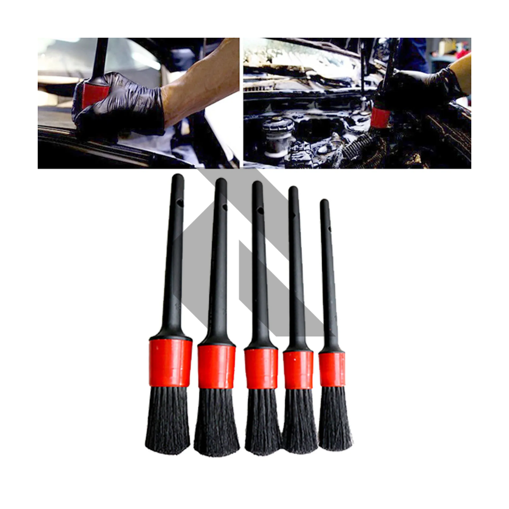 5pcs Car Detailing Brush Set – Interior & Exterior Cleaning Brushes for Car Detailing