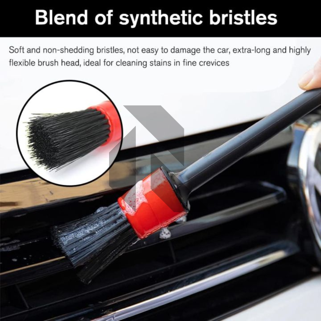 5pcs Car Detailing Brush Set – Interior & Exterior Cleaning Brushes for Car Detailing