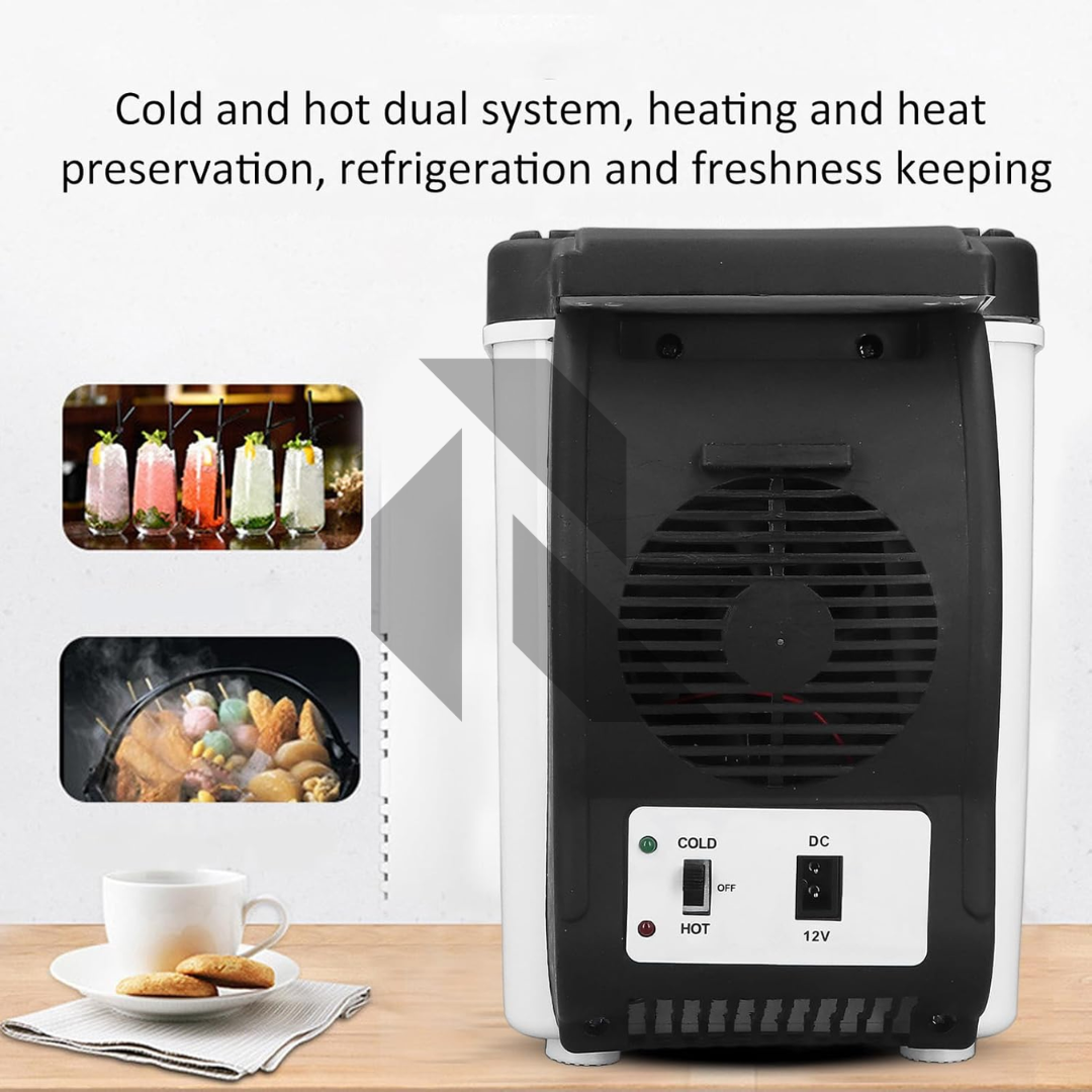 12V Car Refrigerator 6L – Portable Mini Fridge Cooler & Warmer for Travel, Camping & Cars