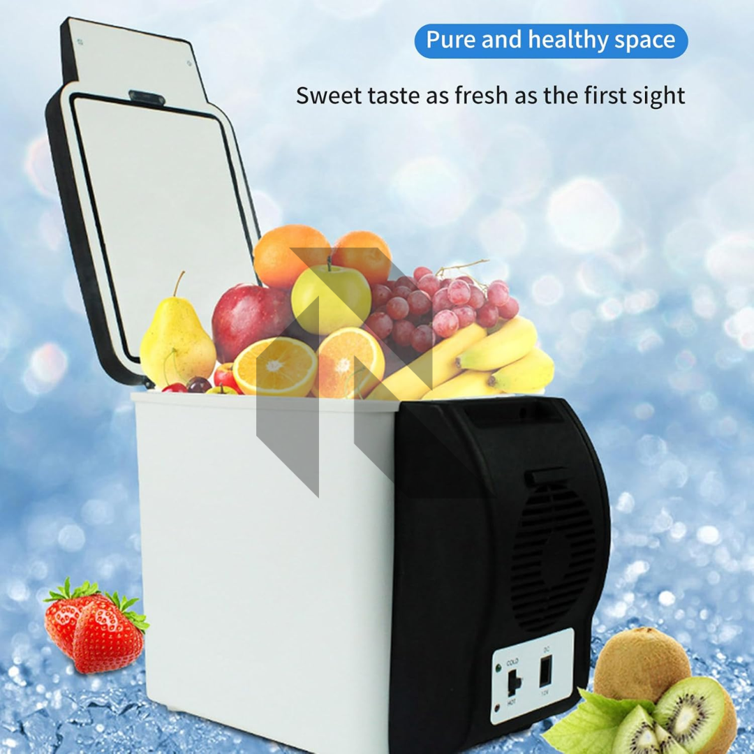 12V Car Refrigerator 6L – Portable Mini Fridge Cooler & Warmer for Travel, Camping & Cars