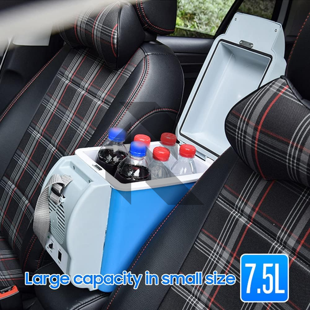 7.5L Portable Car Refrigerator 12V Mini Car Fridge & Warmer | Dual Cooling & Heating Travel Cooler Box for Road Trips, Camping & Fishing Secondary image