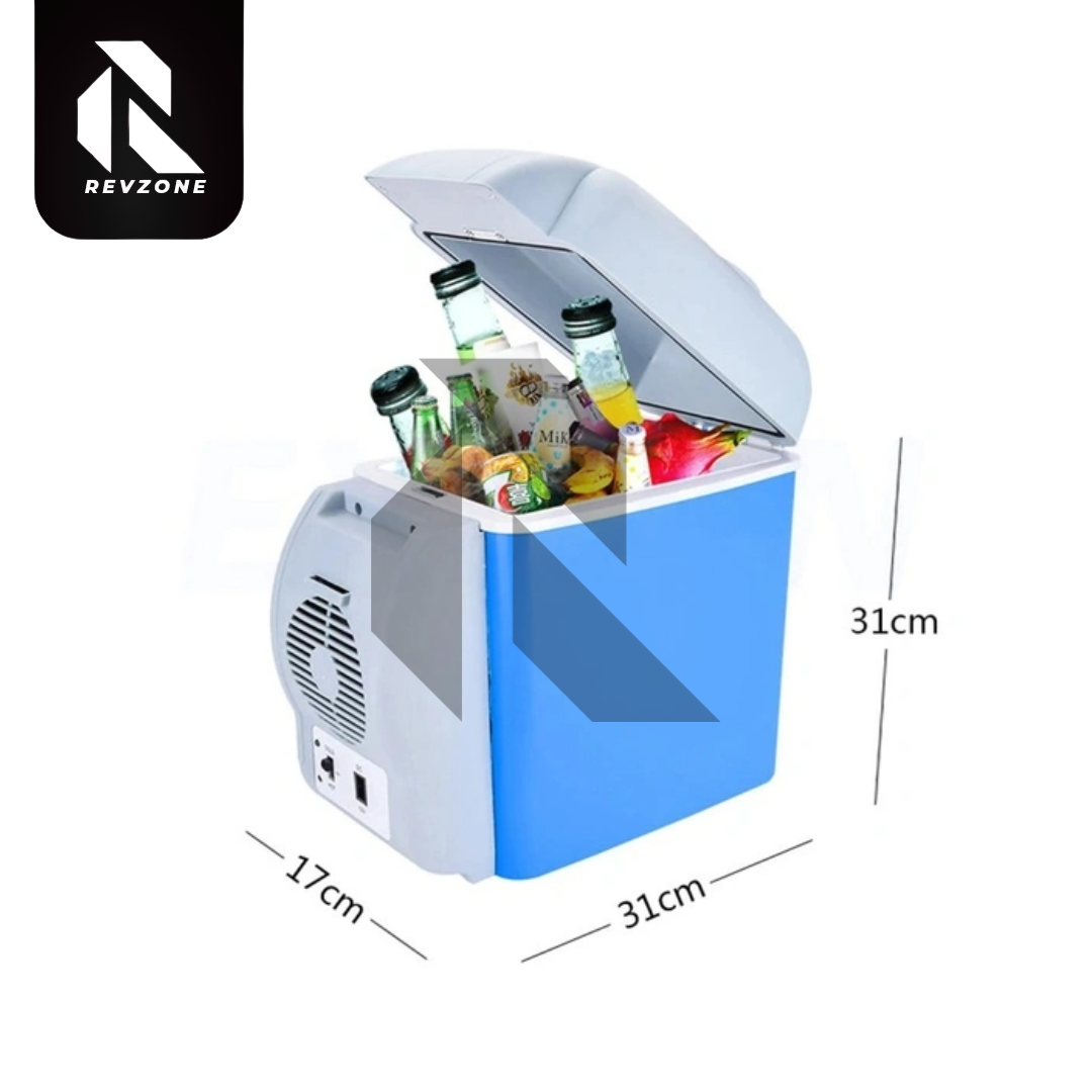 7.5L Portable Car Refrigerator 12V Mini Car Fridge & Warmer | Dual Cooling & Heating Travel Cooler Box for Road Trips, Camping & Fishing