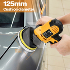 220V Professional 125MM Electric Car Polisher Machine – 700W Variable Speed Car Orbit Waxer