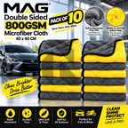 MAG Double Sided 800GSM Microfiber Cloth 40x40CM