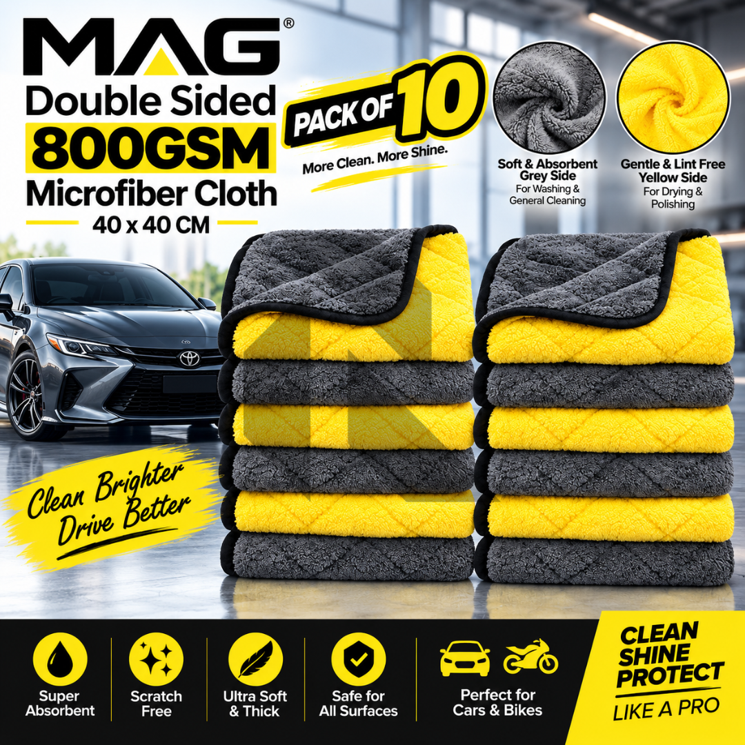 MAG Double Sided 800GSM Microfiber Cloth 40x40CM