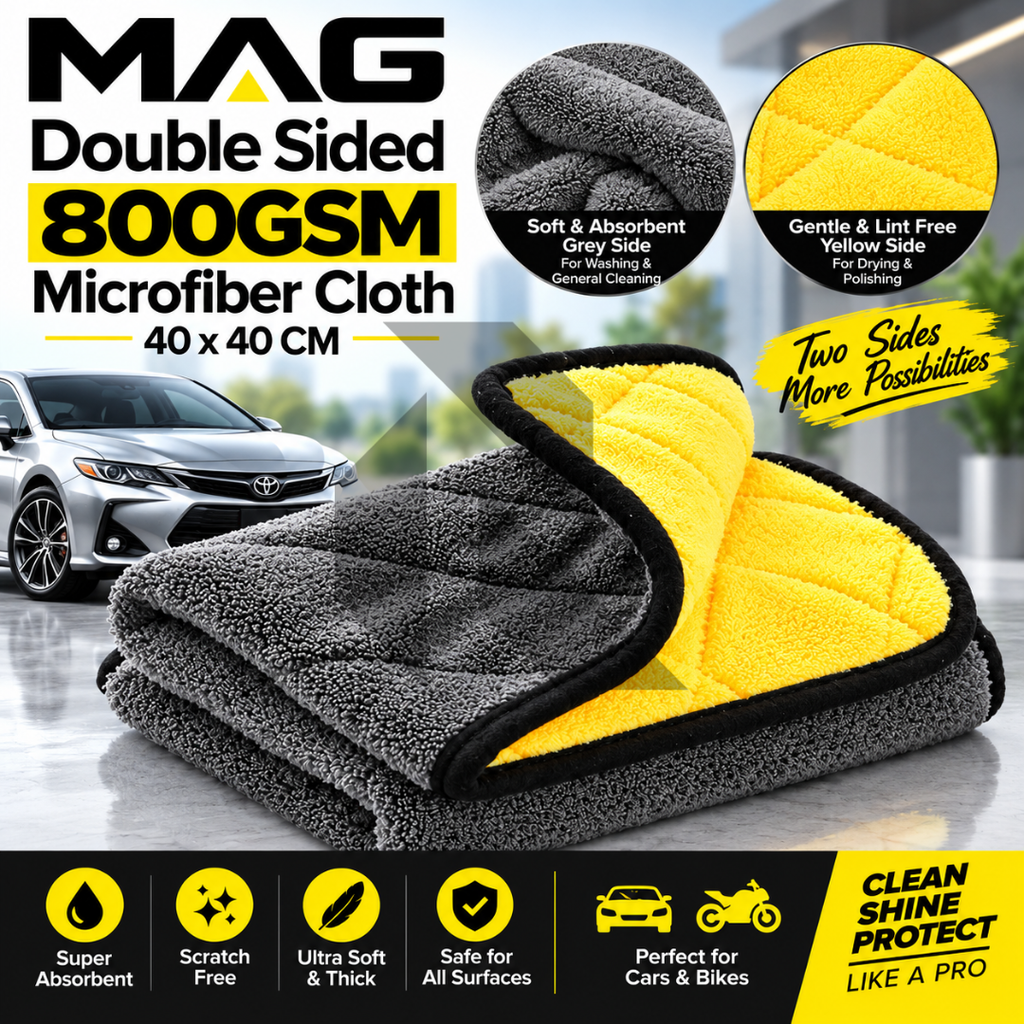 MAG Double Sided 800GSM Microfiber Cloth 40x40CM