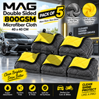 MAG Double Sided 800GSM Microfiber Cloth 40x40CM