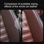Leather Care & Polishing Wipes – 80 Cleaning Wipes for Car Leather Seats, Dashboard & Interior Care