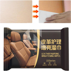 Leather Care & Polishing Wipes – 80 Cleaning Wipes for Car Leather Seats, Dashboard & Interior Care