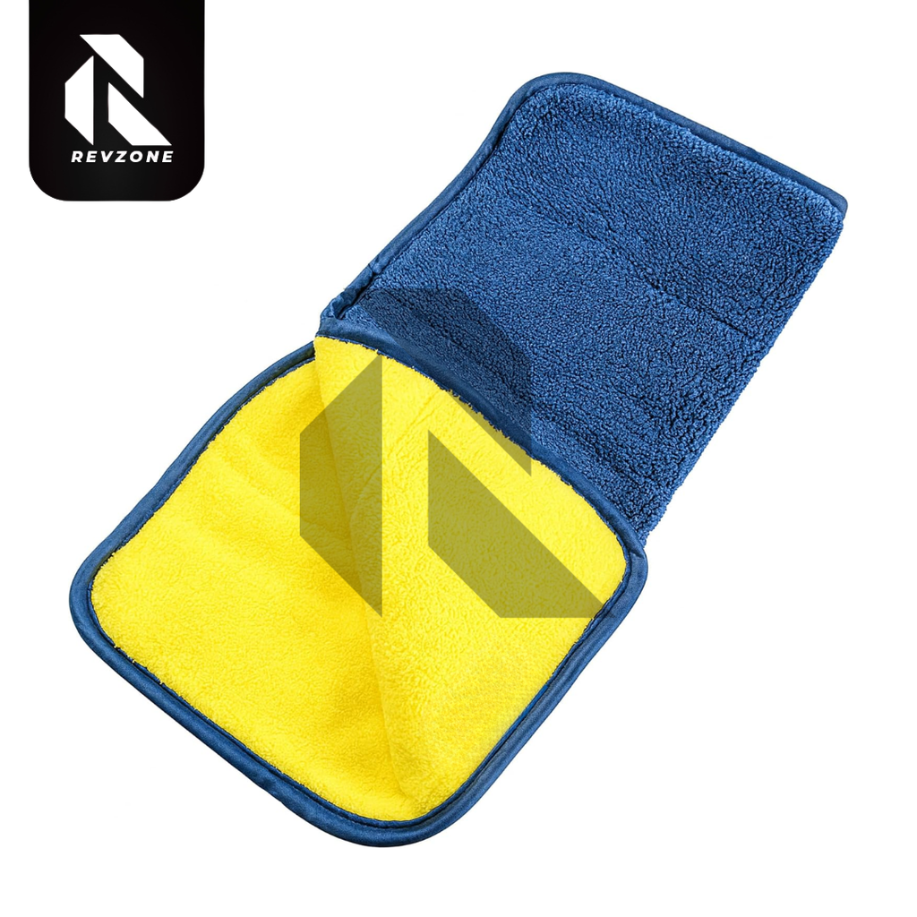 Premium Microfiber Drying Towel 850GSM 40x40CM Blue & Yellow