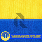 Premium Microfiber Drying Towel 850GSM 40x40CM Blue & Yellow