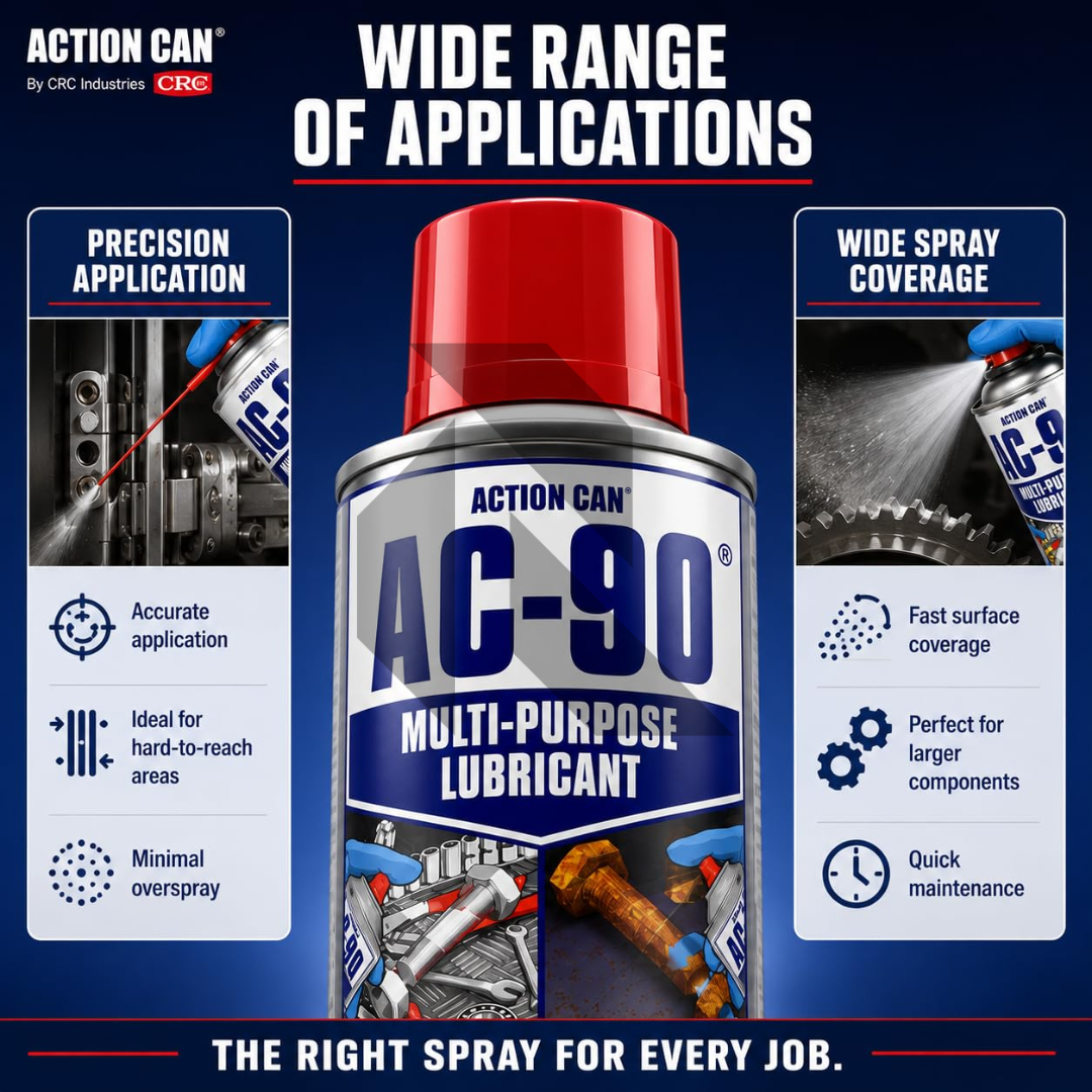 Action Can AC-90 Multi-Purpose Lubricant 425ml – Rust Remover, Penetrating Oil & Parts Cleaner