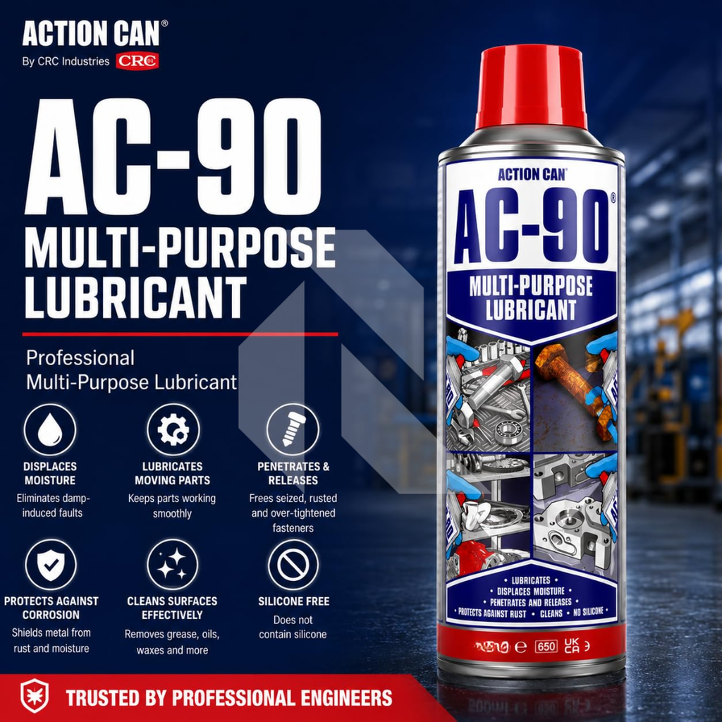 Action Can AC-90 Multi-Purpose Lubricant 425ml – Rust Remover, Penetrating Oil & Parts Cleaner