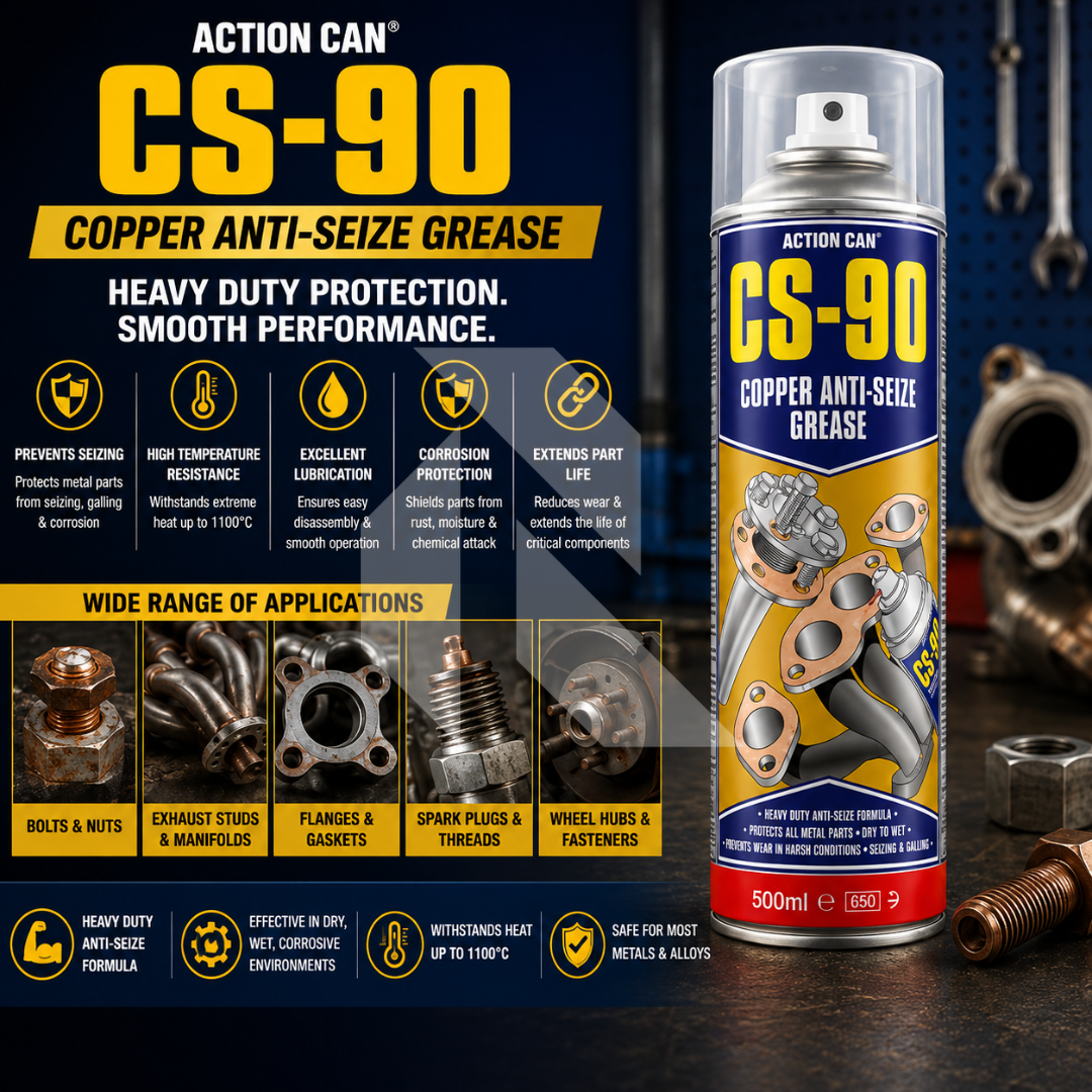 Action Can CS-90 Copper Anti-Seize Grease 500ml – High Temperature Lubricant & Corrosion Protection