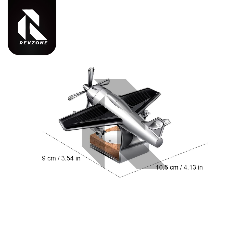 Car Air Freshener Solar Aircraft Mini Car Perfume – Portable Dashboard Fragrance Decor