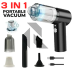 3-in-1 Portable Mini Vacuum Cleaner AS-228 – High Power Suction USB Rechargeable Car & Home Cleaning