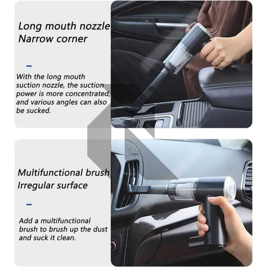 3-in-1 Portable Mini Vacuum Cleaner AS-228 – High Power Suction USB Rechargeable Car & Home Cleaning