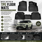 BYD ATTO 2 TPE Floor Mats 2026 Model – All-Weather Custom Fit Car Mats