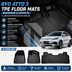 BYD Atto 3 TPE Floor Mats – Waterproof & Custom Fit All-Weather Car Floor Mats