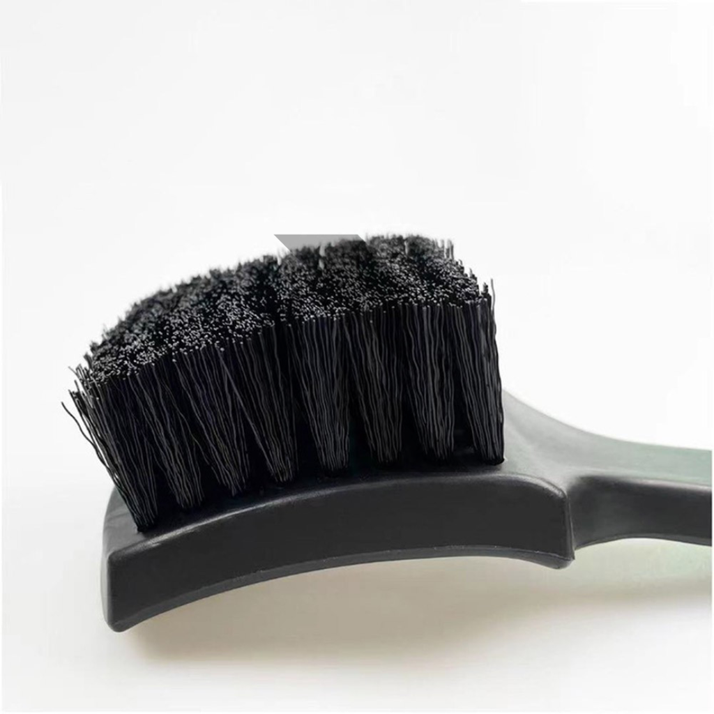 Stiff Bristles Tire Brush – Curved Design for Deep Wheel & Tire Cleaning
