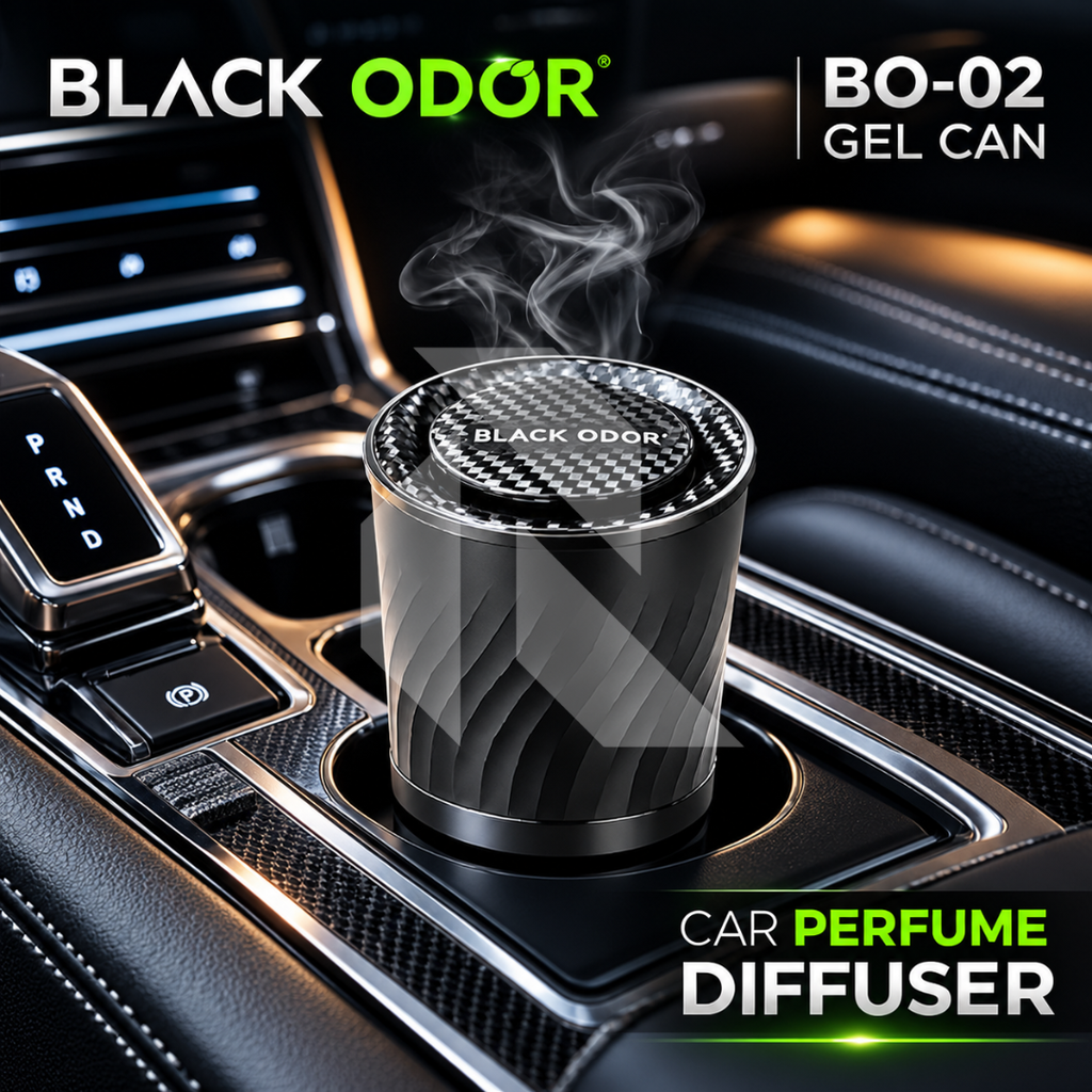 Black Odor BO-02 Gel Can Car Air Freshener