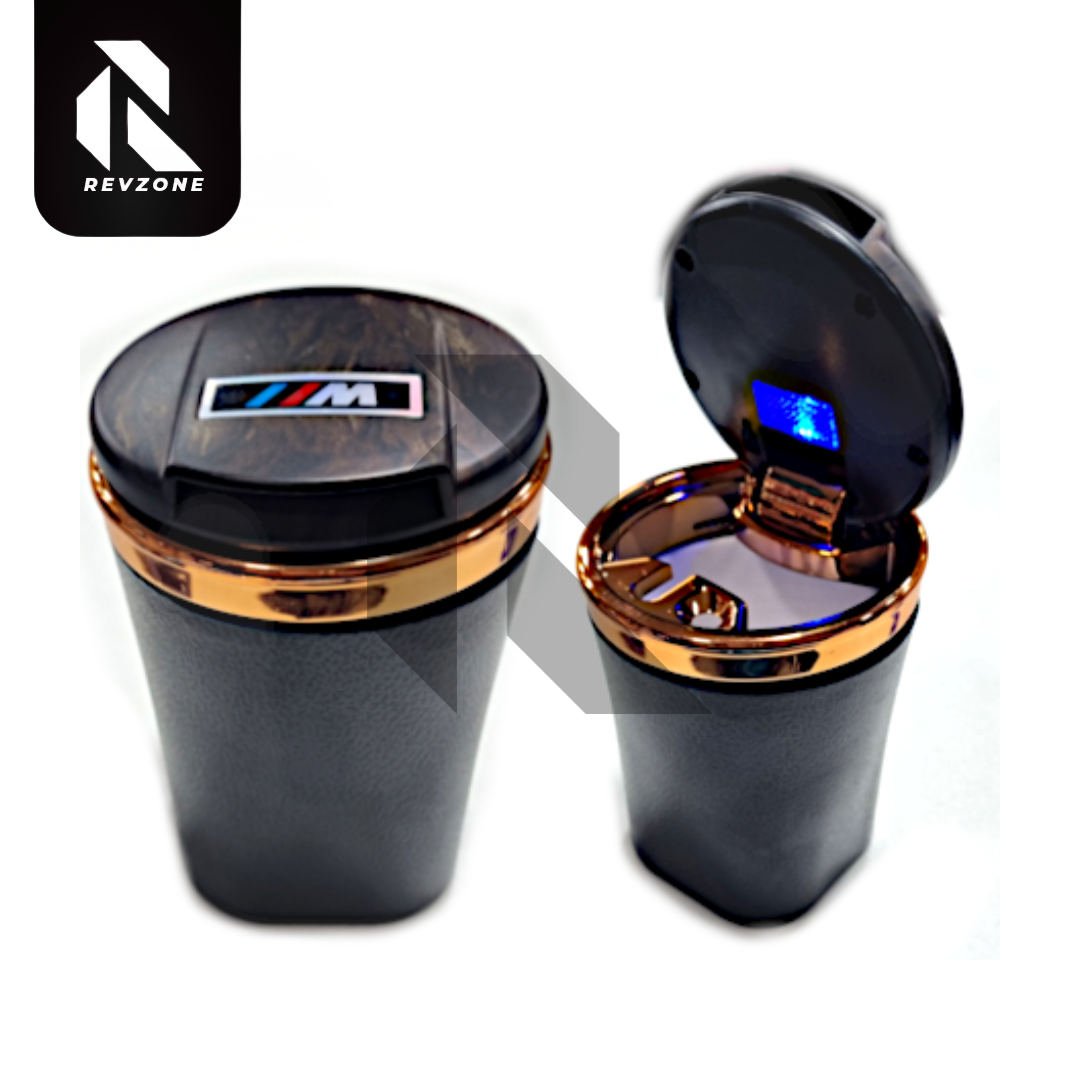 Premium Car Cup Holder Ashtray with Flip Top Lid – Smokeless Portable Ashtray with LED Light Secondary image