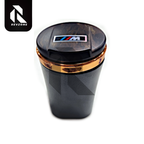 Premium Car Cup Holder Ashtray with Flip Top Lid – Smokeless Portable Ashtray with LED Light