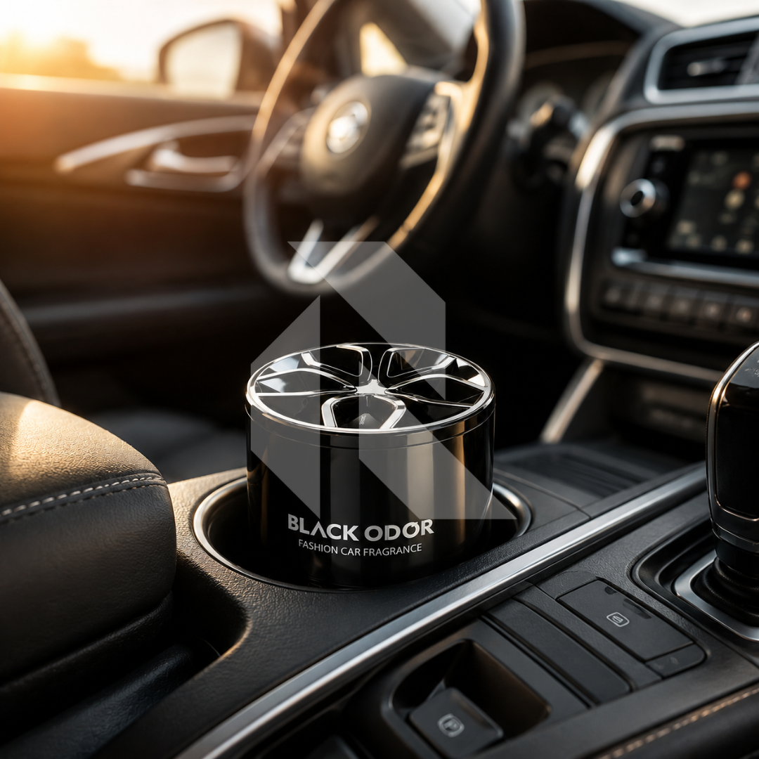 Black Odor BO-1 Gel Can Car Air Freshener