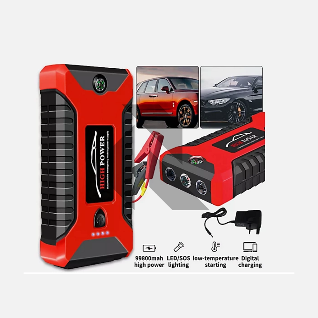 Portable Car Jump Starter 99800mAh 12V – Multi-Function Battery Booster Power Bank