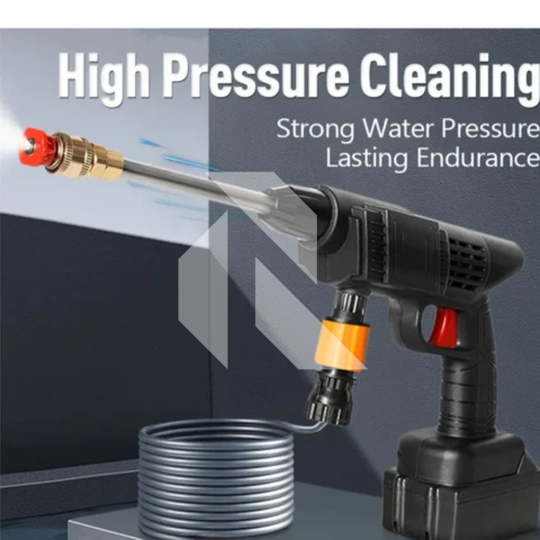 Cordless High Pressure Washer – Rechargeable Car Washer with Single Battery Free 100ML Shampoo
