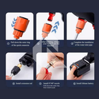 Cordless High Pressure Washer – Rechargeable Car Washer with Single Battery Free 100ML Shampoo