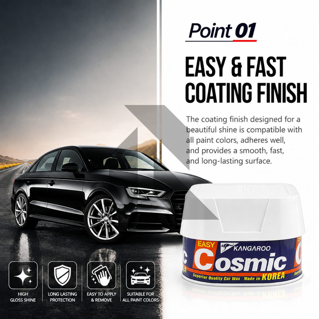 Kangaroo Cosmic Car Wax 200g – Premium Car Body Polish & Long Lasting Shine